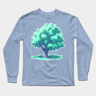 Protect the Earth Digital Tree Painting (MD23ERD002b) Long Sleeve T-Shirt